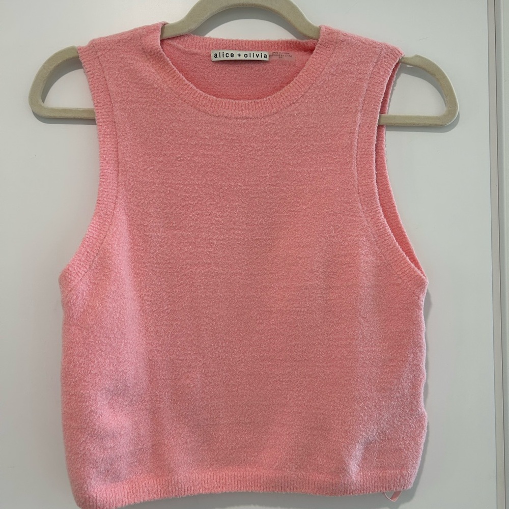 Alice + Olivia Soft Pink Knit Top